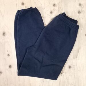 Vintage Brittania Blank Sweatpants Joggers Trainers Navy Blue